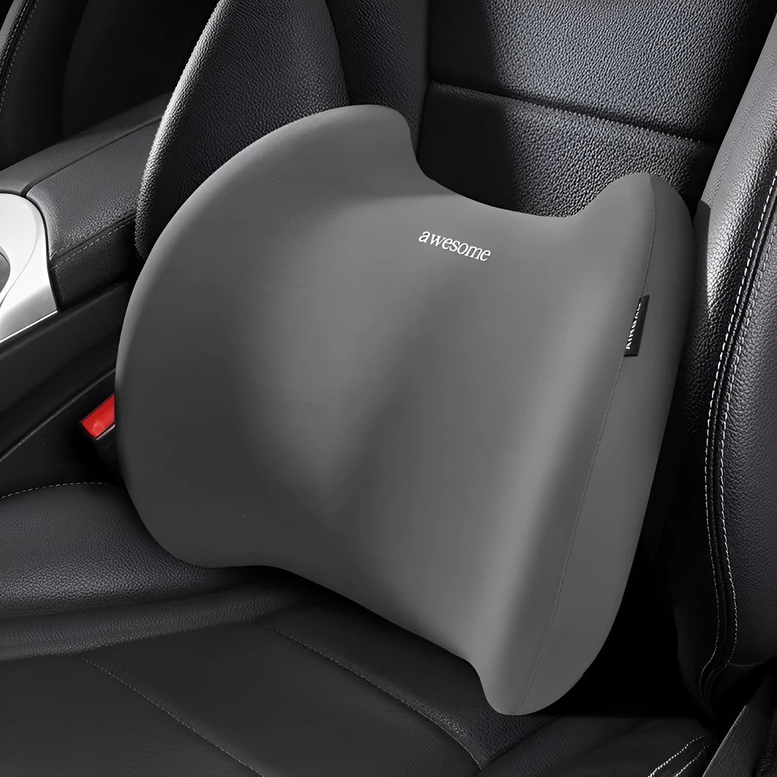 Car memory cotton pillow set showing headrest and lumbar support cushions