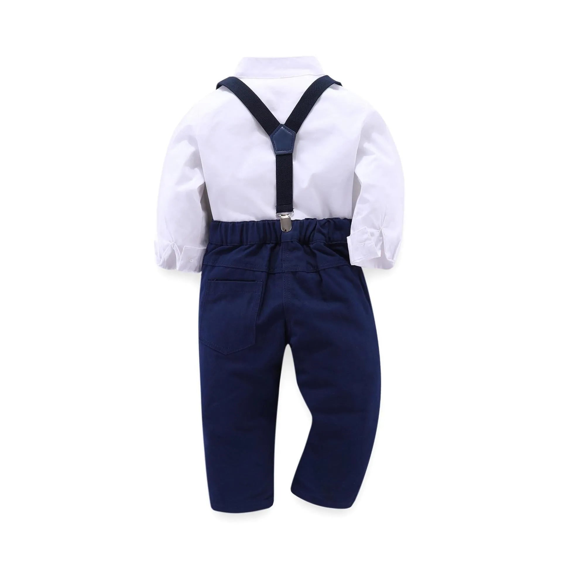 Blue European style boys suit for children aged 8+ in regenerated cellulose fabric