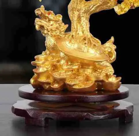 Citrine small water turtle money tree decorative ornament with Chinese style animal modelling