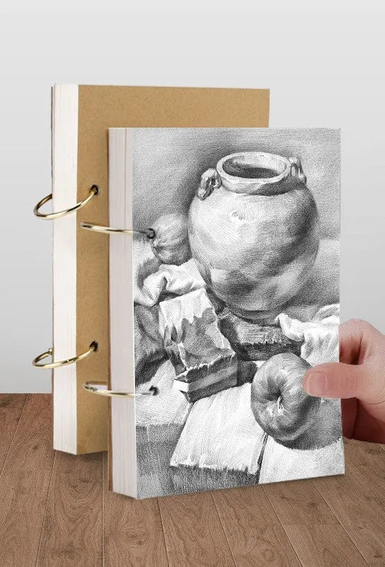 8K thickened sketchbook for hand-painted marker and watercolour drawing with multiple paper type options