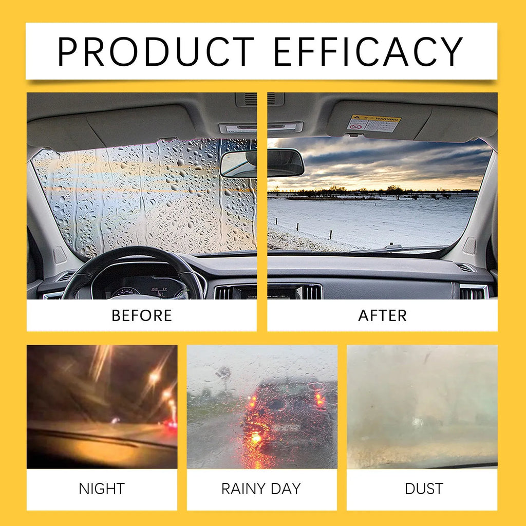 Pack of 40 car glass cleaning wipes each measuring 8.2x12.7cm for anti-fog use on rearview mirrors