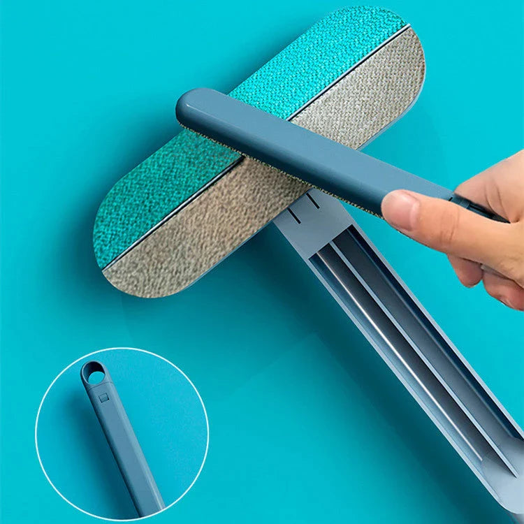 Versatile 4-in-1 multi-functional hair removal brush for cleaning window screens, removing pet hair, and tackling various household tasks