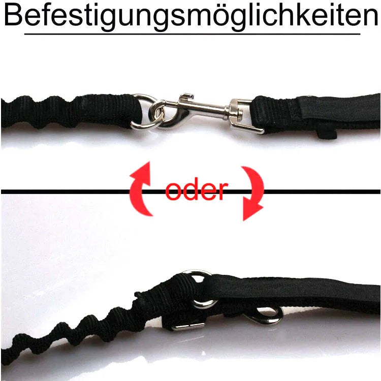 Black bicycle dog walker attachment with detachable dog chain and harness, 24 x 15 inch hard frame, 120kg load capacity
