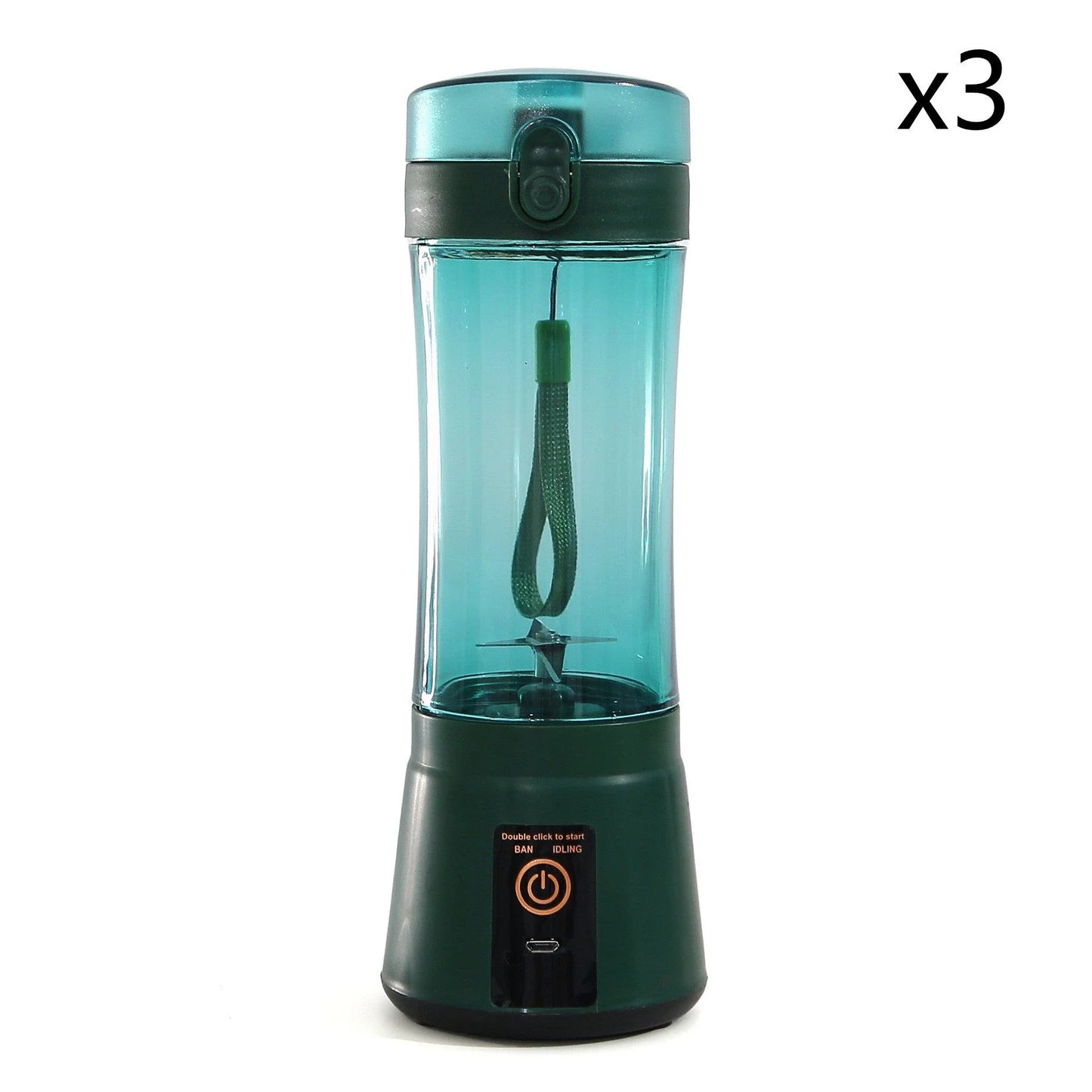 Portable USB Rechargeable Fruit Smoothie Blender with Cordless Design and Powerful Blending Capabilities