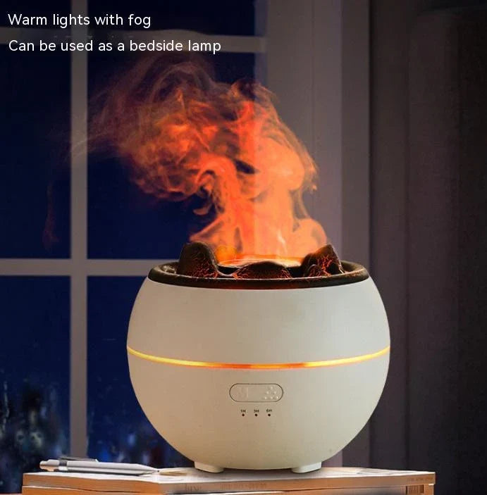 Ultrasonic aroma diffuser with customizable timer, automatic shut-off, and 0.5L water capacity for home, office, and spa use