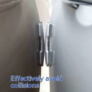 Black plastic silicone car door bumper protection strips, four-piece set