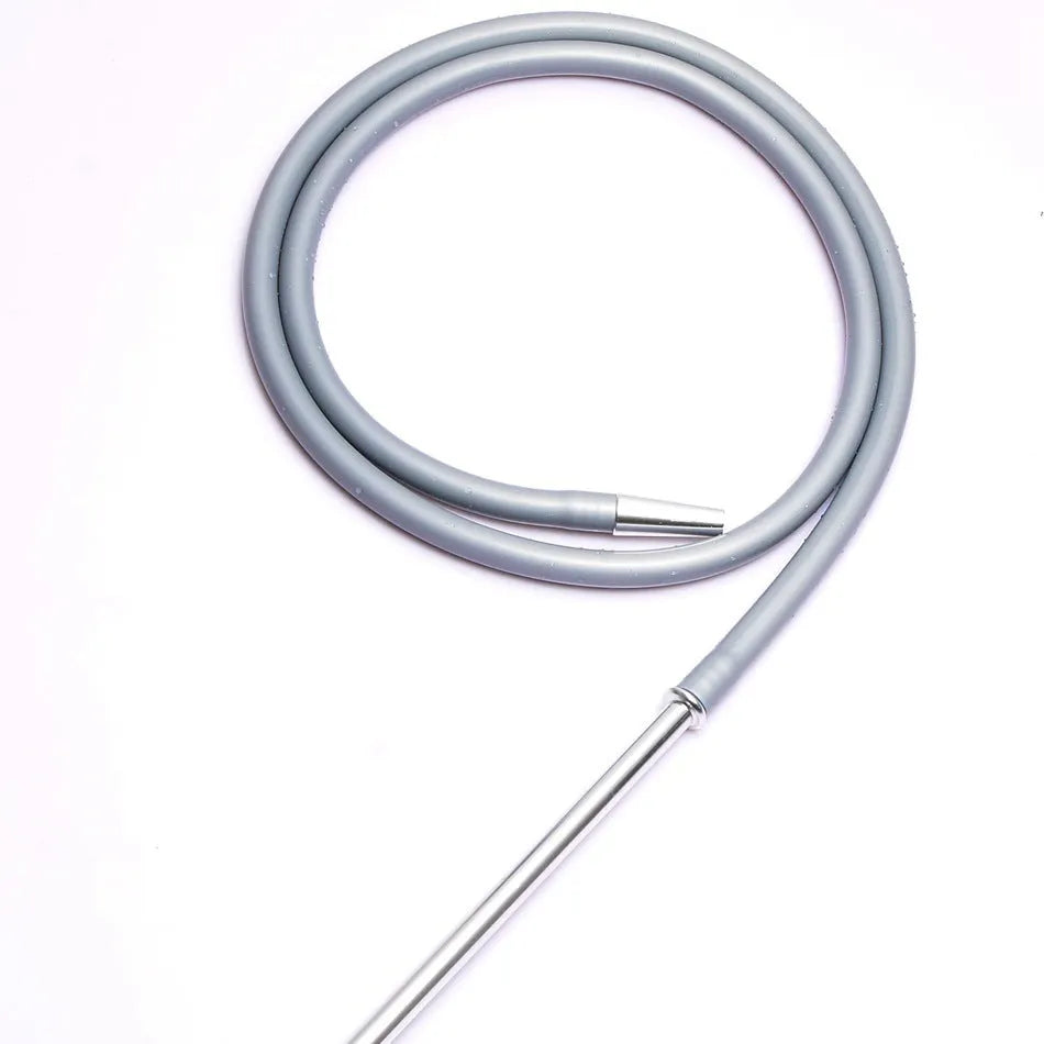 Aluminium hookah accessory with a wind-resistant silicone hose in assorted colours.
