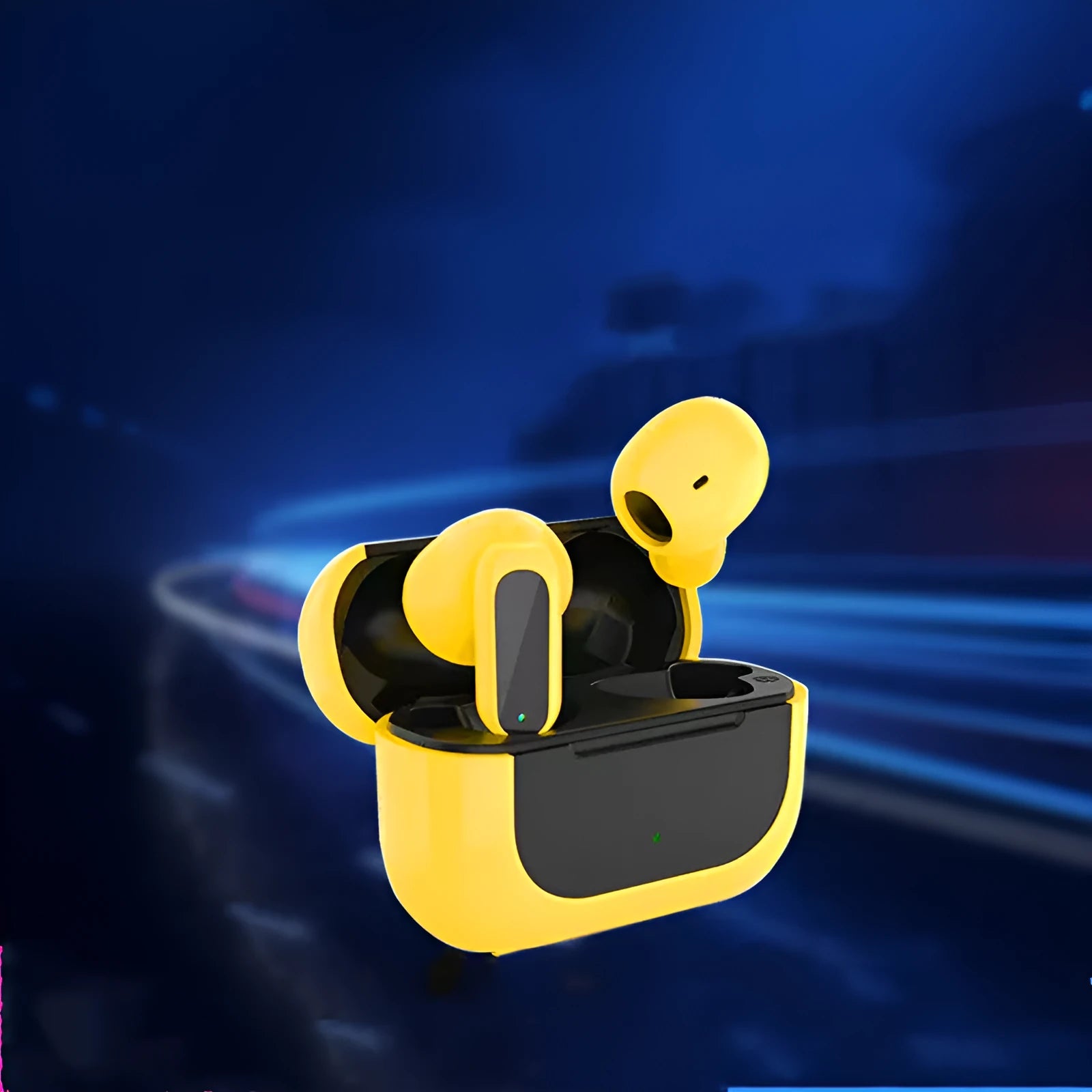 Jerry Cartoon wireless Bluetooth headphones in black, white, or yellow colours with earplug design.