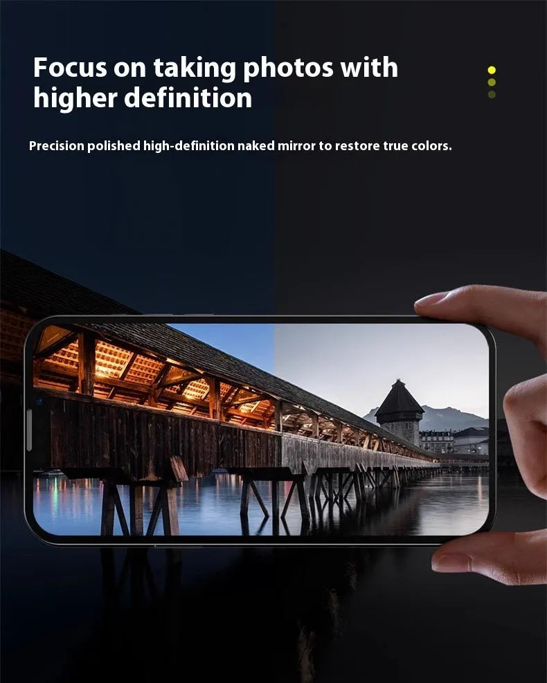 Tempered glass camera lens protector for iPhone rear camera module anti-drop explosion-proof high-definition