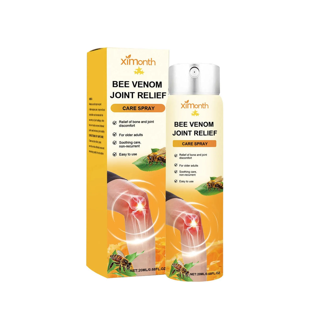 20ml bottle of daily nourishing body care spray with menthol and bee venom formula