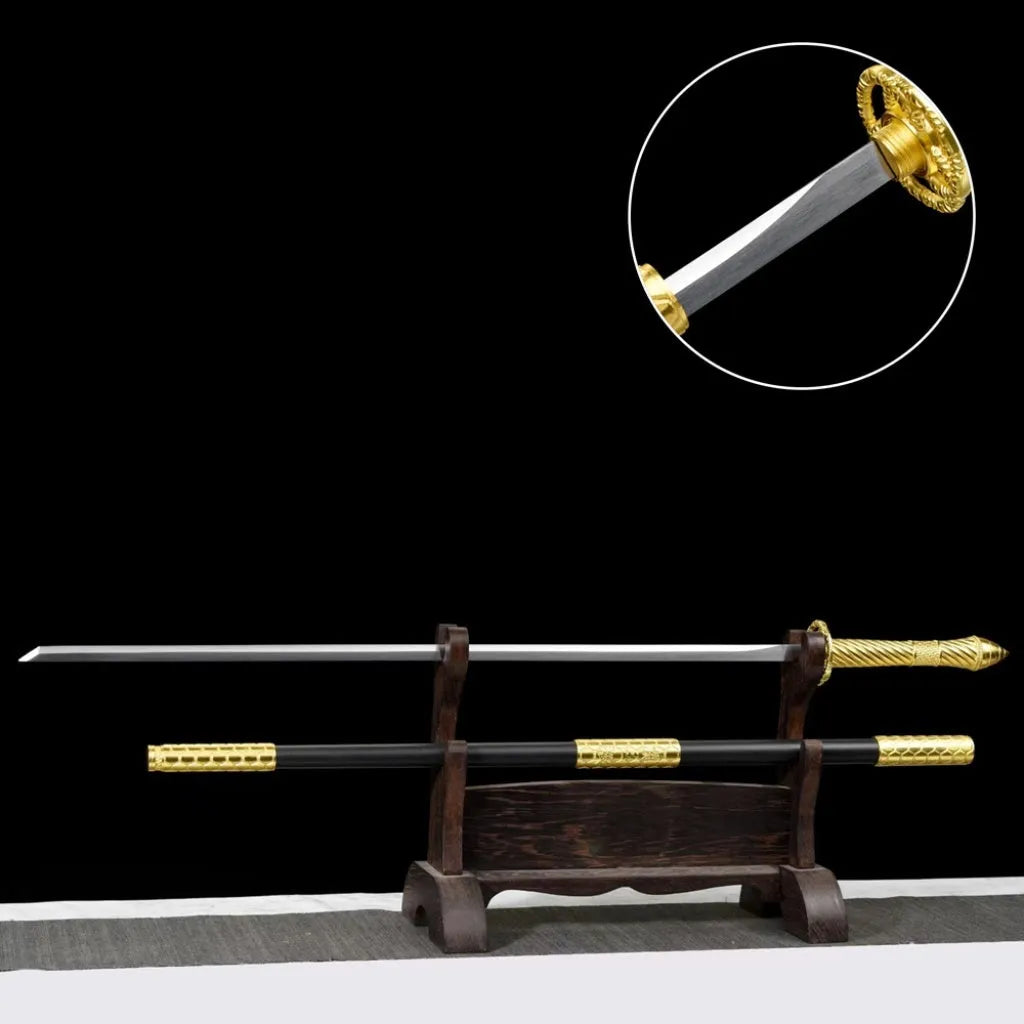 Overlord Saber Ba Wang Dao unsharpened manganese steel long sword 95cm overall length Han Tang style display