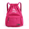 Lightweight Oxford cloth drawstring backpack in solid colour with water pillow shoulder straps