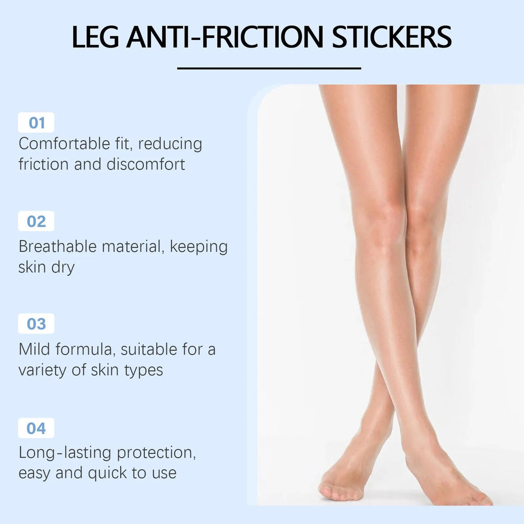 Pack of 10 transparent hydrogel leg anti-wear patches for skin protection.