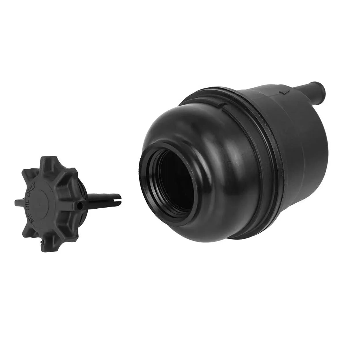 BMW power steering oil pot kit components including oiler, tubing, and hose repair parts.