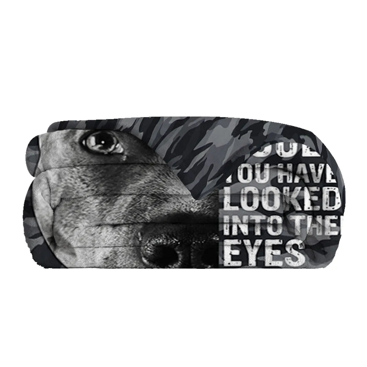 Black dog print flannel blanket, soft fluffy throw, 130x150cm and 75x100cm sizes, hemmed edges