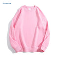 Cotton off shoulder sweater in loose fit with round neck and long sleeves