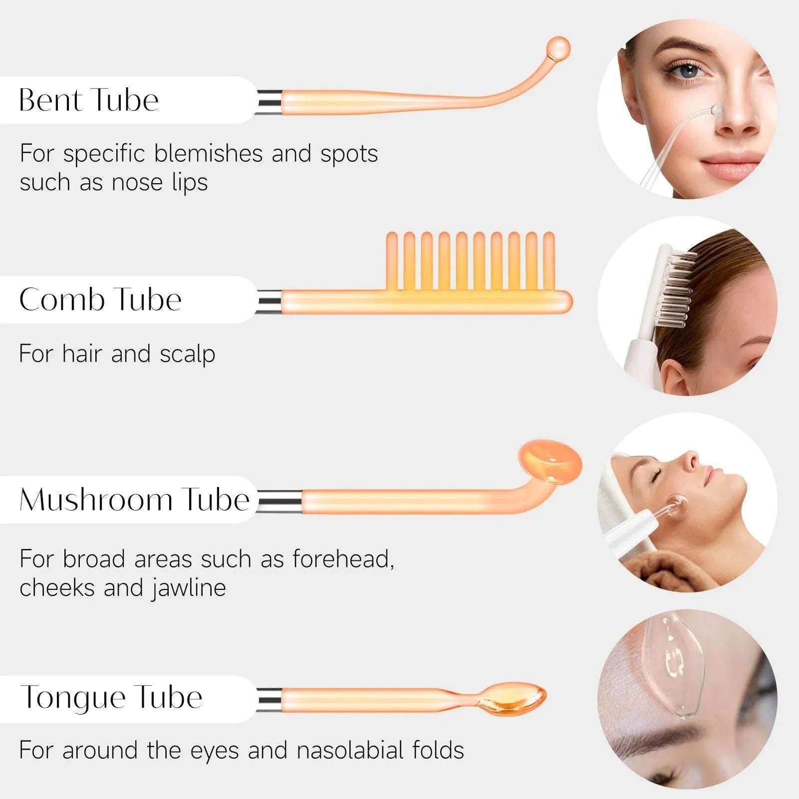 High frequency electrode magic wand machine with blue neon light, space capsule design, and EU Plug for acne mark removal