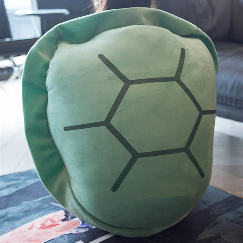 Oversized turtle shell plush pillow sleeping bag in short plush with PP cotton filling, 60cm to 130cm and 1.5 m sizes