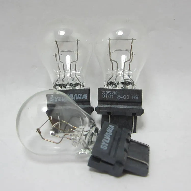 Wagner dual-wire brake light bulb with 16mm socket and yellow light