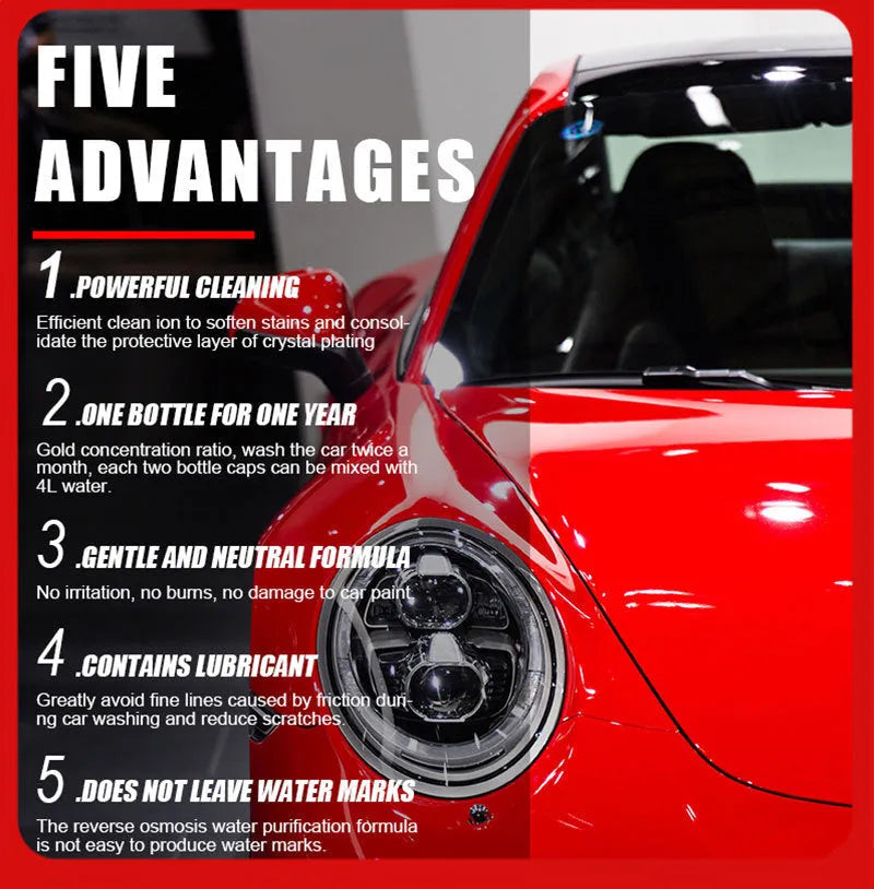 100ml bottle of super concentrated high-foam car paint decontamination cleaner