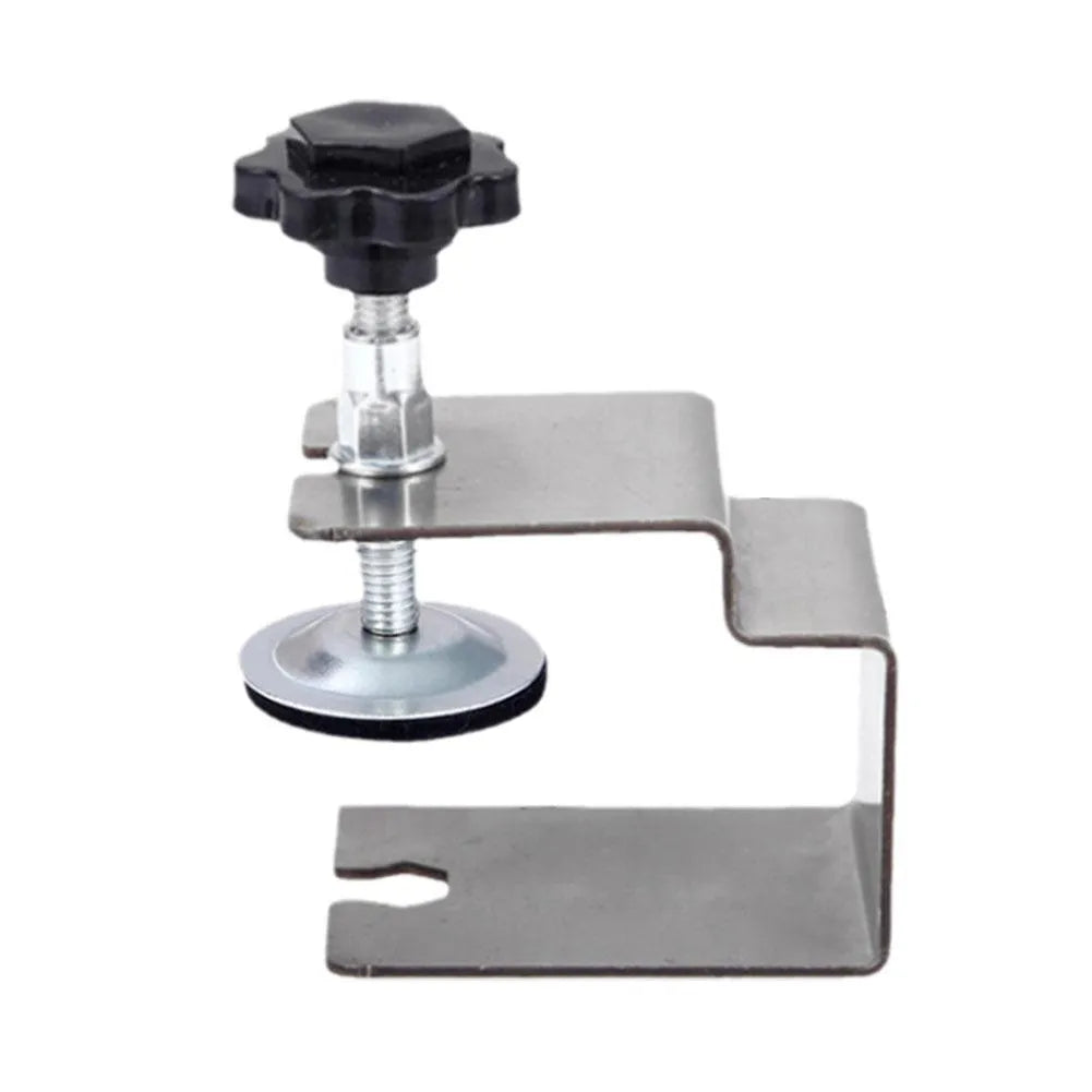 Drawer panel fixing clip set showing dual-use, three-use and U-clip formats in metal construction