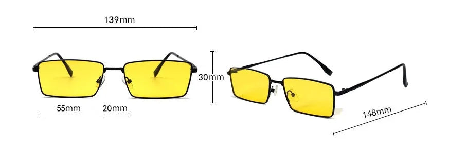 Night super clear yellow film sunglasses for men, simple style with yellow lenses for driving and fishing