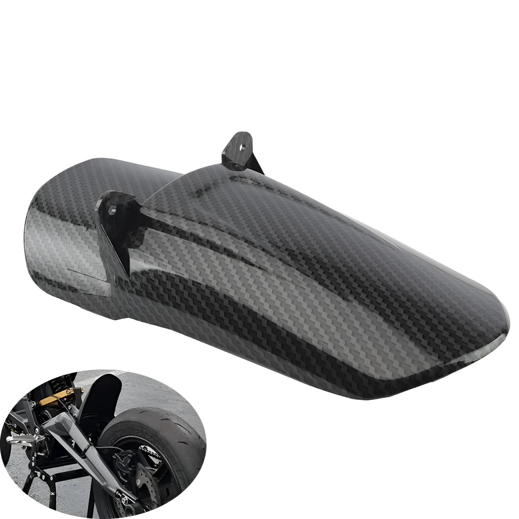 Carbon fibre motorcycle rear shock absorber fender for light bee scramblers