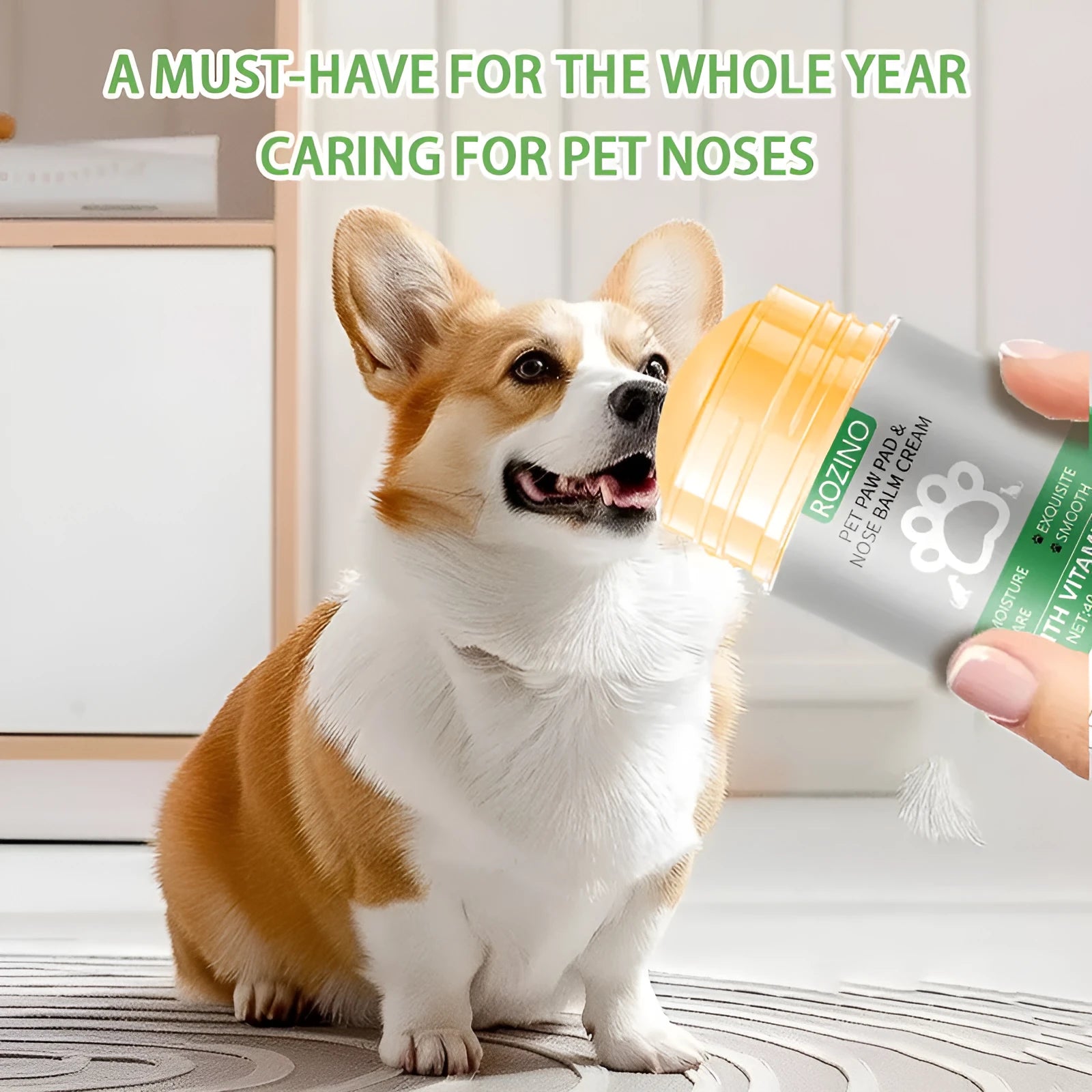 40g tube of green tea herbal pet paw and nose care cream