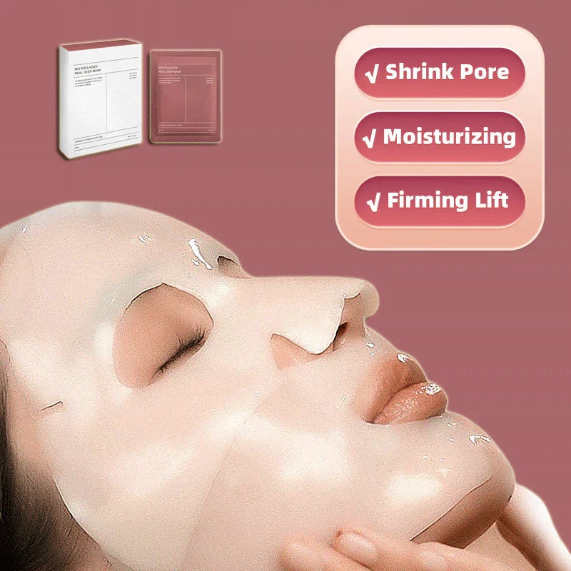 Revitalizing Collagen Face Mask: Diminish wrinkles, hydrate, and brighten skin for a radiant, youthful glow