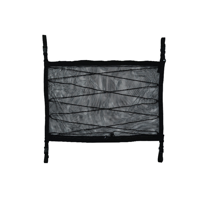 Durable car ceiling cargo storage net with zippered closure, perfect for Kiwi drivers to organize their vehicle's interior