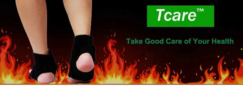 Tourmaline Self Heating Magnetic Therapy Ankle Braces with adjustable Velcro straps and soothing heating technology