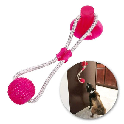 Versatile teeth-cleaning toy for pets, made with durable PVC materials in a bright green color