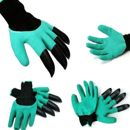 Garden Gloves with Robust Claws - Versatile Gardening Tool for Digging, Planting, and Raking