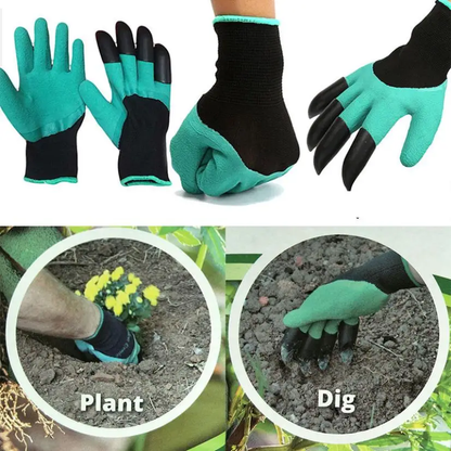 Garden Gloves with Robust Claws - Versatile Gardening Tool for Digging, Planting, and Raking