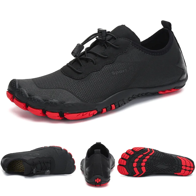 Pair of versatile water shoes with breathable fabric and non-slip soles, perfect for hiking, beach, and outdoor activities in New Zealand