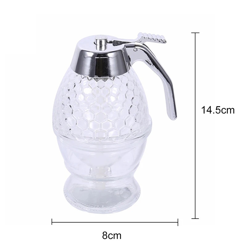 Sleek and functional Honey Dispenser with a stylish honeycomb design, ideal for mess-free serving in New Zealand