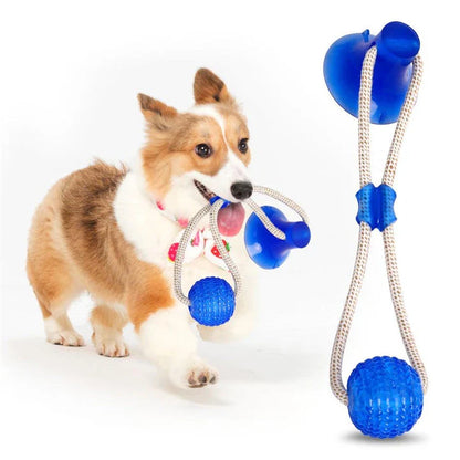 Versatile teeth-cleaning toy for pets, made with durable PVC materials in a bright green color