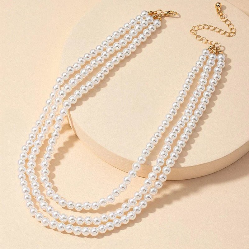 Shopprimex NZ Timeless Multilayered Pearl Necklace