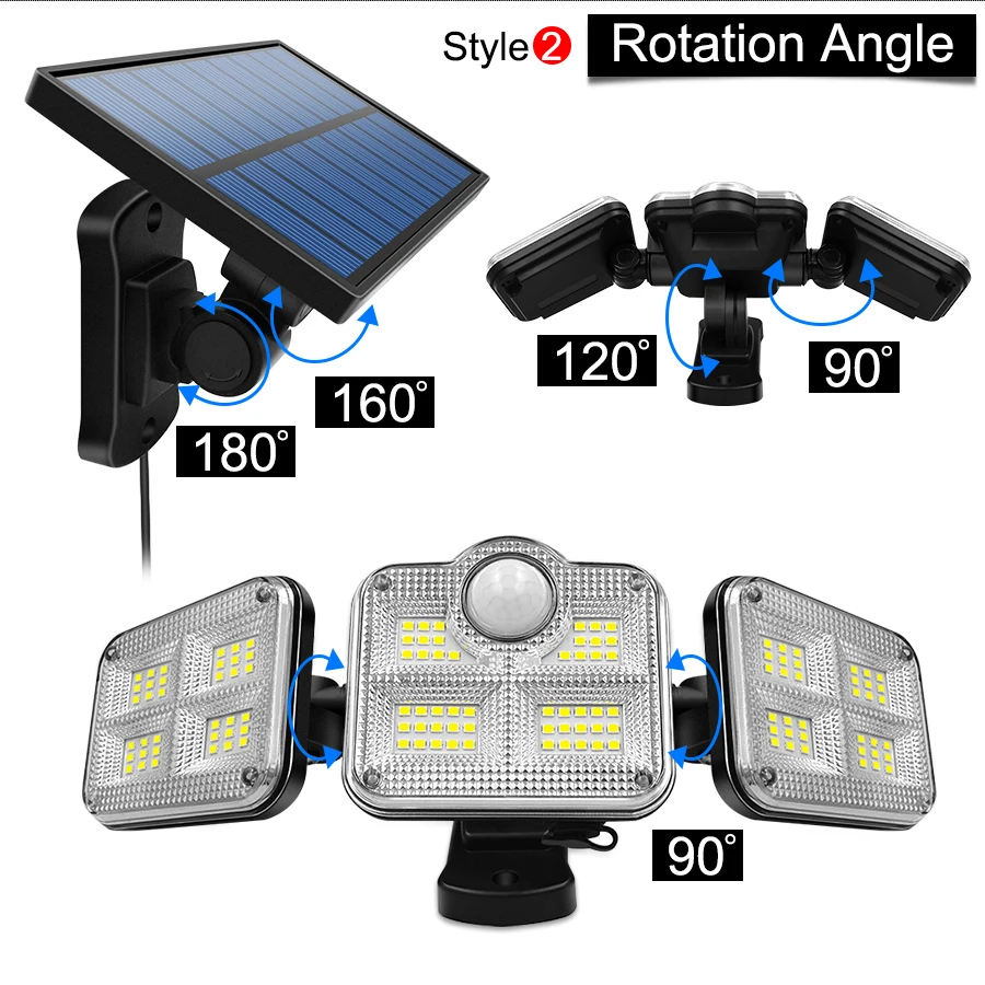 Ultra-bright solar-powered outdoor wall light with adjustable heads, perfect for illuminating Kiwi backyards and gardens