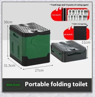 The Wanderer's Foldable Portable Camping Toilet - a compact and durable portable toilet for Kiwi adventures in the great outdoors