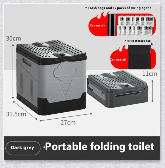 The Wanderer's Foldable Portable Camping Toilet - a compact and durable portable toilet for Kiwi adventures in the great outdoors