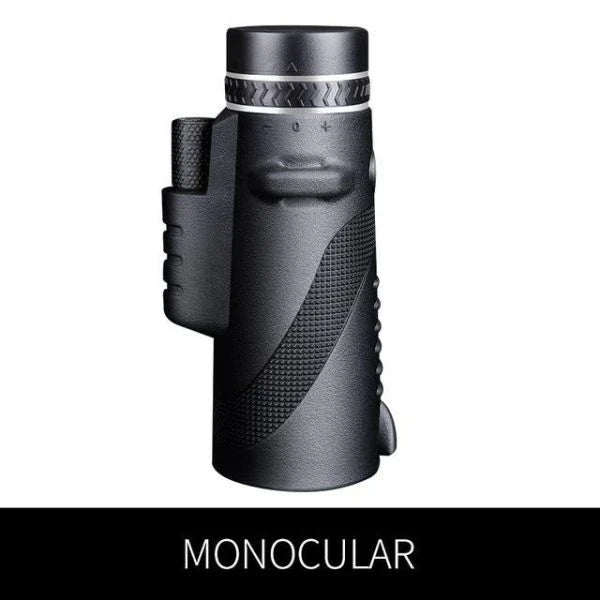 A high-powered 1000X zoom monocular with a 52mm objective lens, waterproof and shockproof design, perfect for outdoor activities like birdwatching, hunting, and hiking.