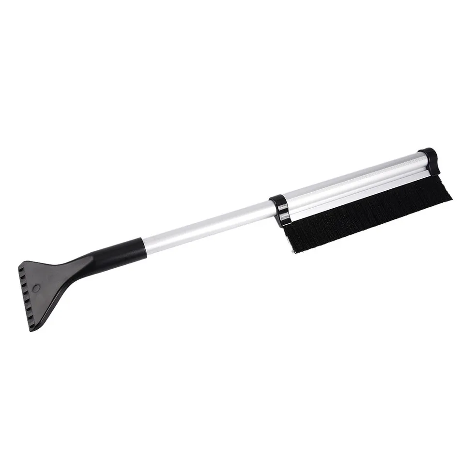 2-in-1 Telescopic Snow Brush and Ice Scraper with Extendable Handle for Effortless Windscreen Cleaning