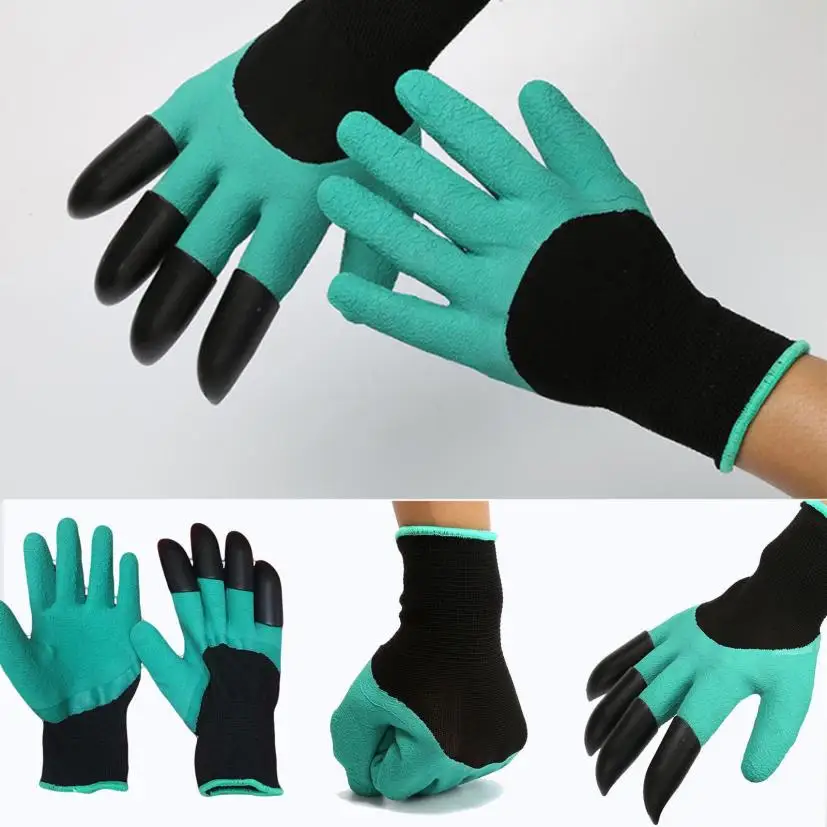 Garden Gloves with Robust Claws - Versatile Gardening Tool for Digging, Planting, and Raking