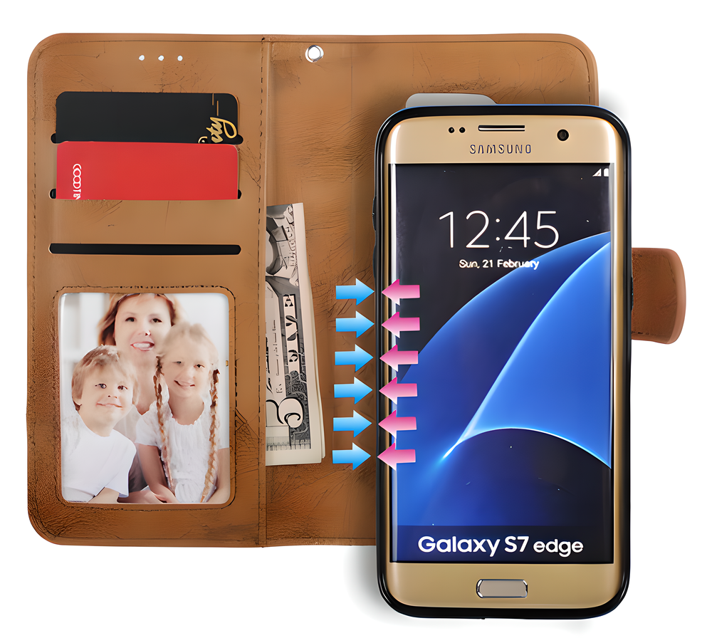 2-in-1 Premium Magnetic Phone Wallet Case with Detachable Design, Multiple Card Slots, and Secure Magnetic Closure