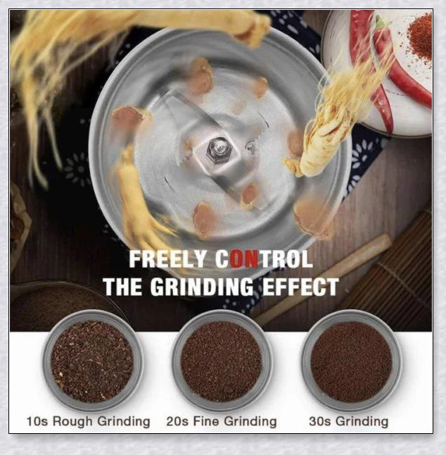 Versatile Crushing Tool - A premium stainless steel machine for efficient grinding, crushing, and powdering of herbs, spices, nuts, and more in the Kiwi kitchen