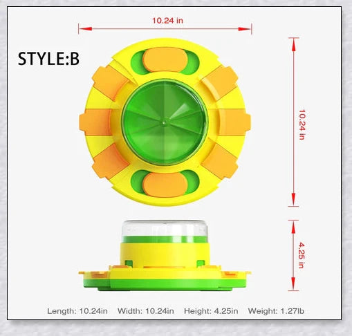 Wisdom Dog Toys Slow Leakage Feeding Training - An interactive dog toy with a rotating food turntable and slow food bowl to stimulate your pup's mind and encourage healthy eating.