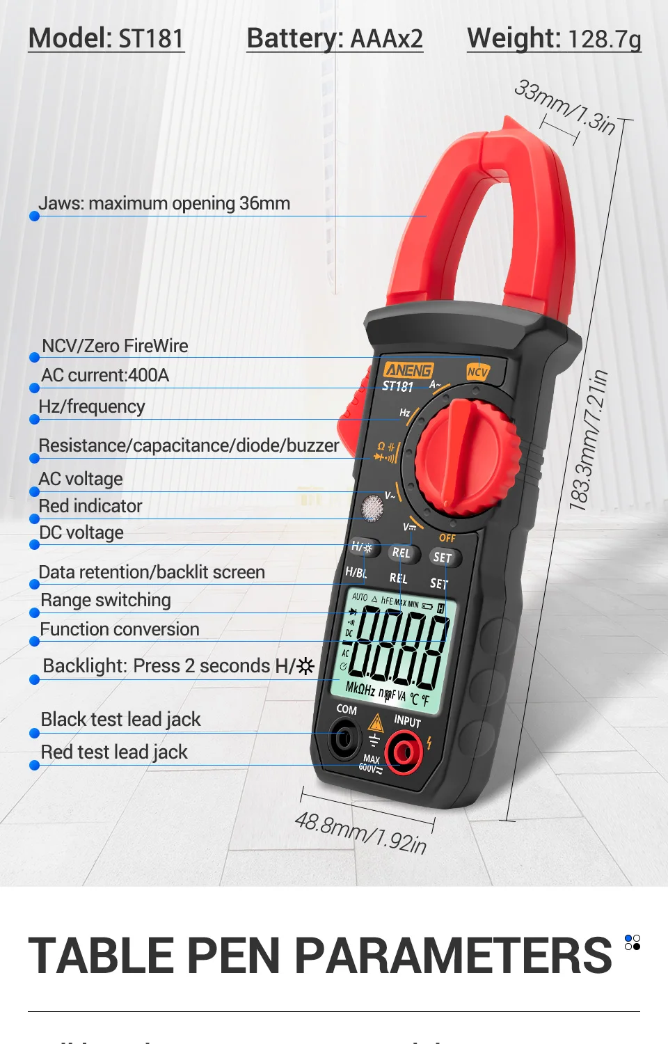 Versatile Digital Clamp Meter for electrical testing and measurement in New Zealand