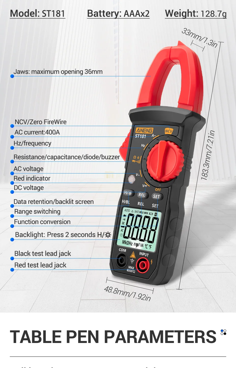 Shopprimex NZ Versatile Digital Clamp Meter for Electrical Testing in New Zealand