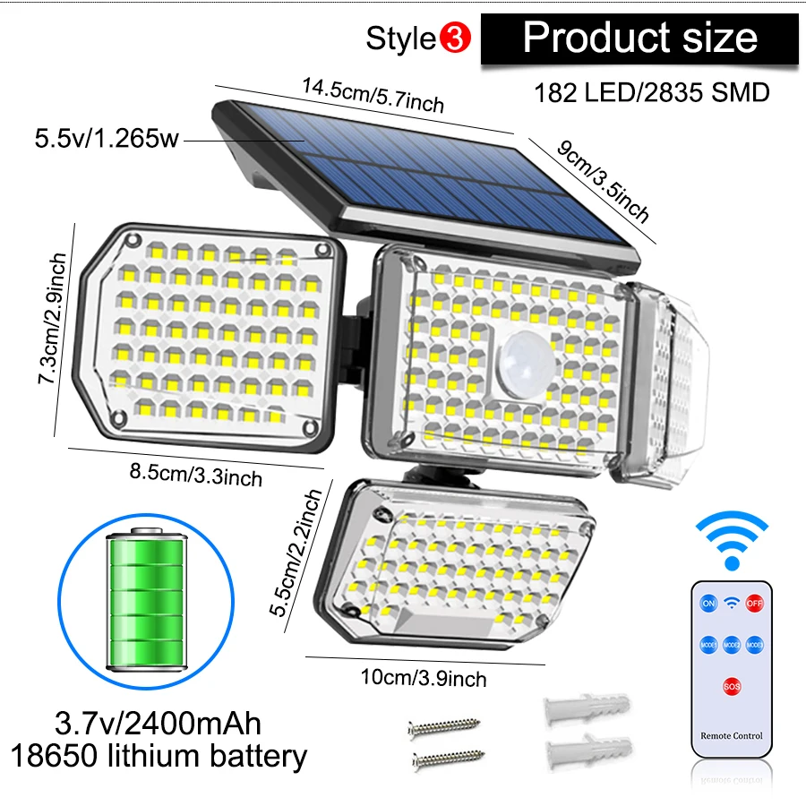 Ultra-bright solar-powered outdoor wall light with adjustable heads, perfect for illuminating Kiwi backyards and gardens